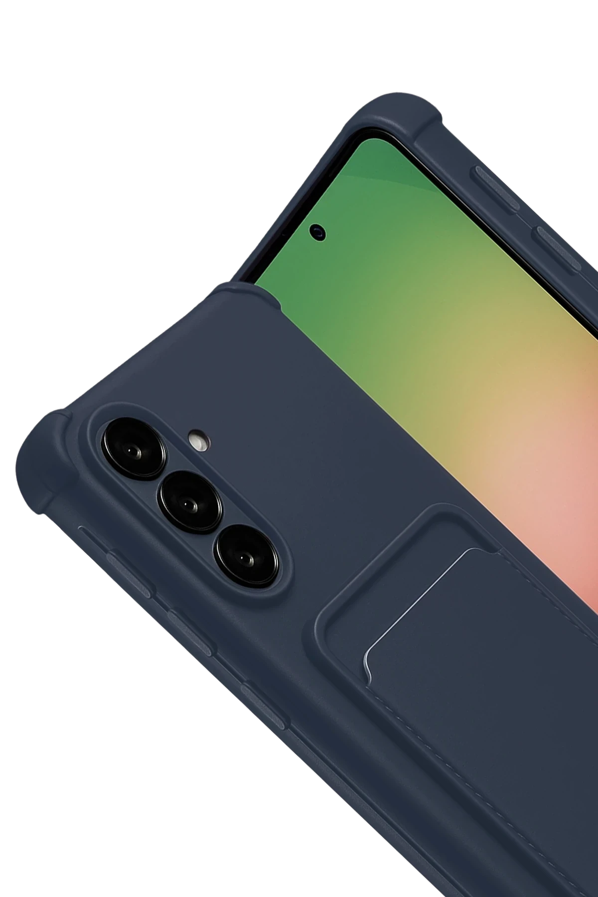 Newface Samsung Galaxy A17 5G Kelvin Kartvizitli Silikon - Lacivert