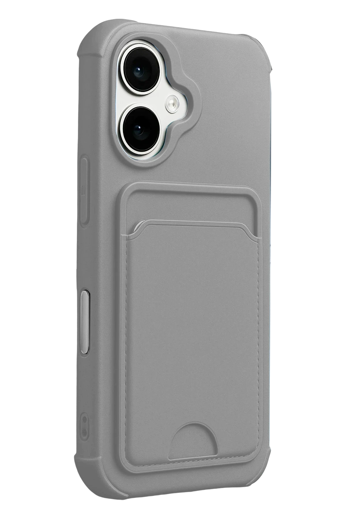 Newface Apple iPhone 17 Kelvin Kartvizitli Silikon - Gri