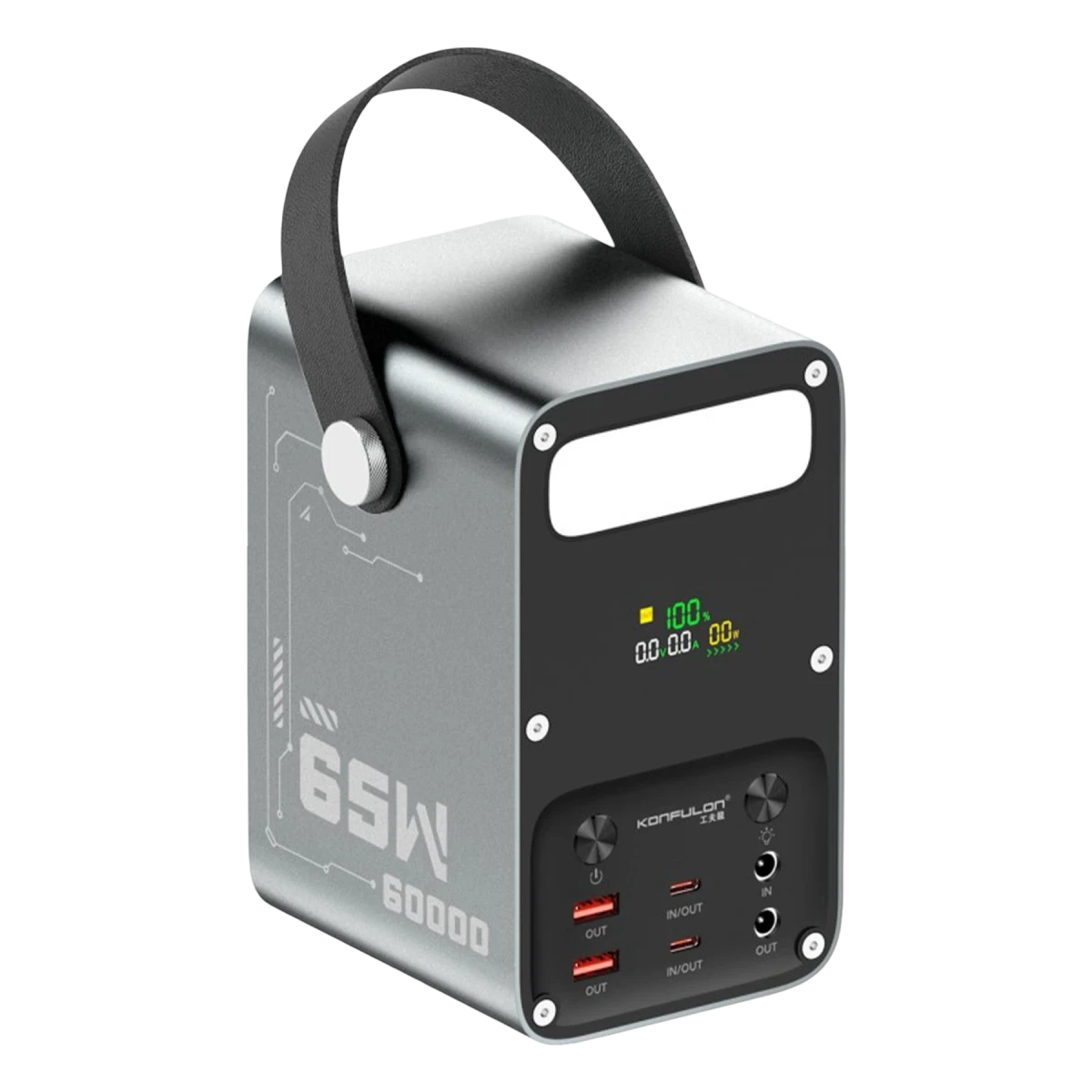 Konfulon A69Q 60000 mAh PD 65W Powerbank - Siyah — görsel 6
