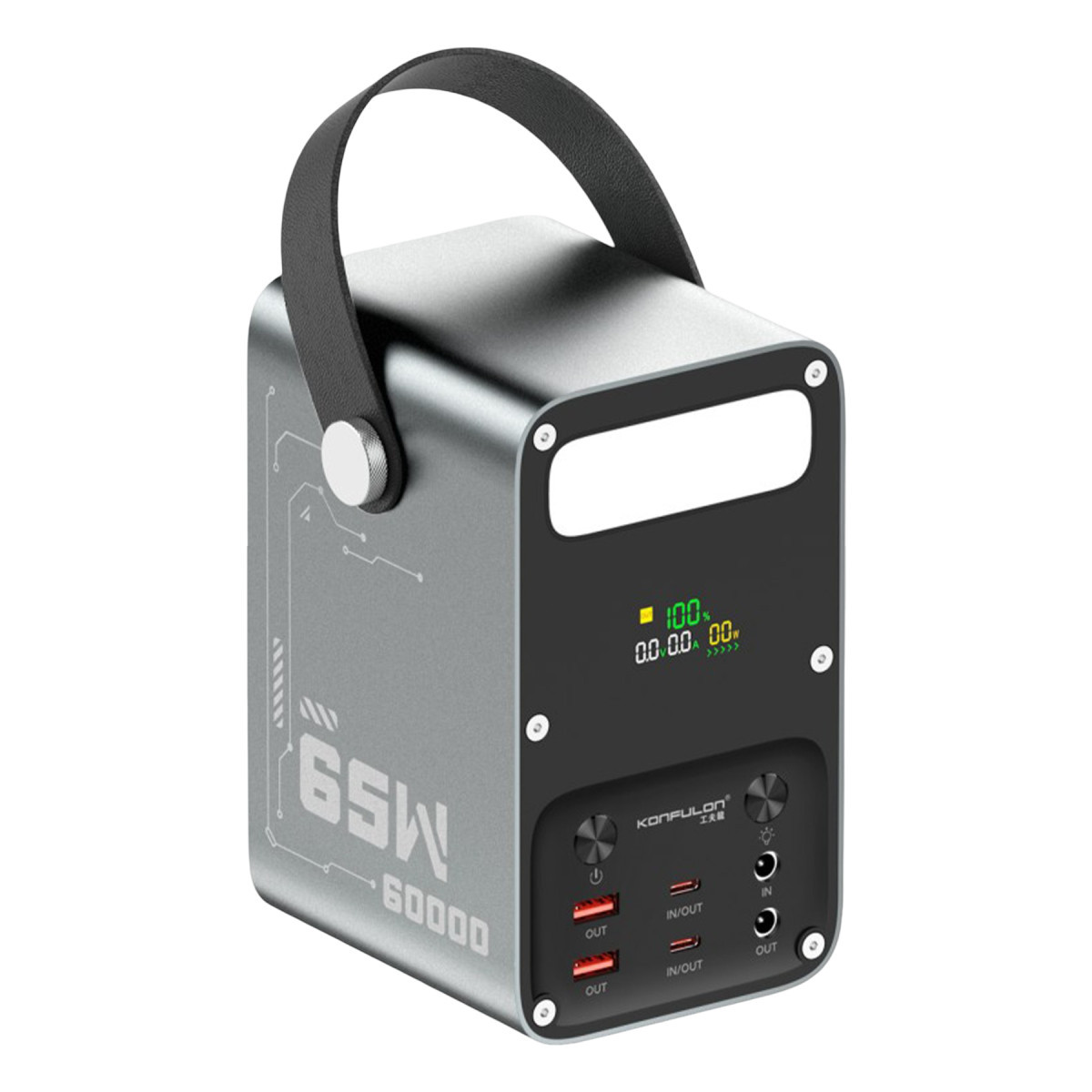 Konfulon A69Q 60000 mAh PD 65W Powerbank - Siyah — görsel 11