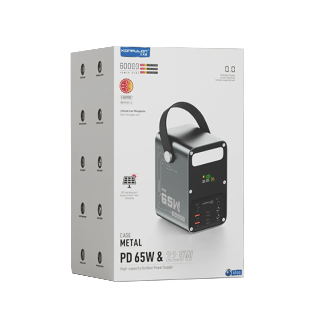 Konfulon A69Q 60000 mAh PD 65W Powerbank - Siyah — görsel 10