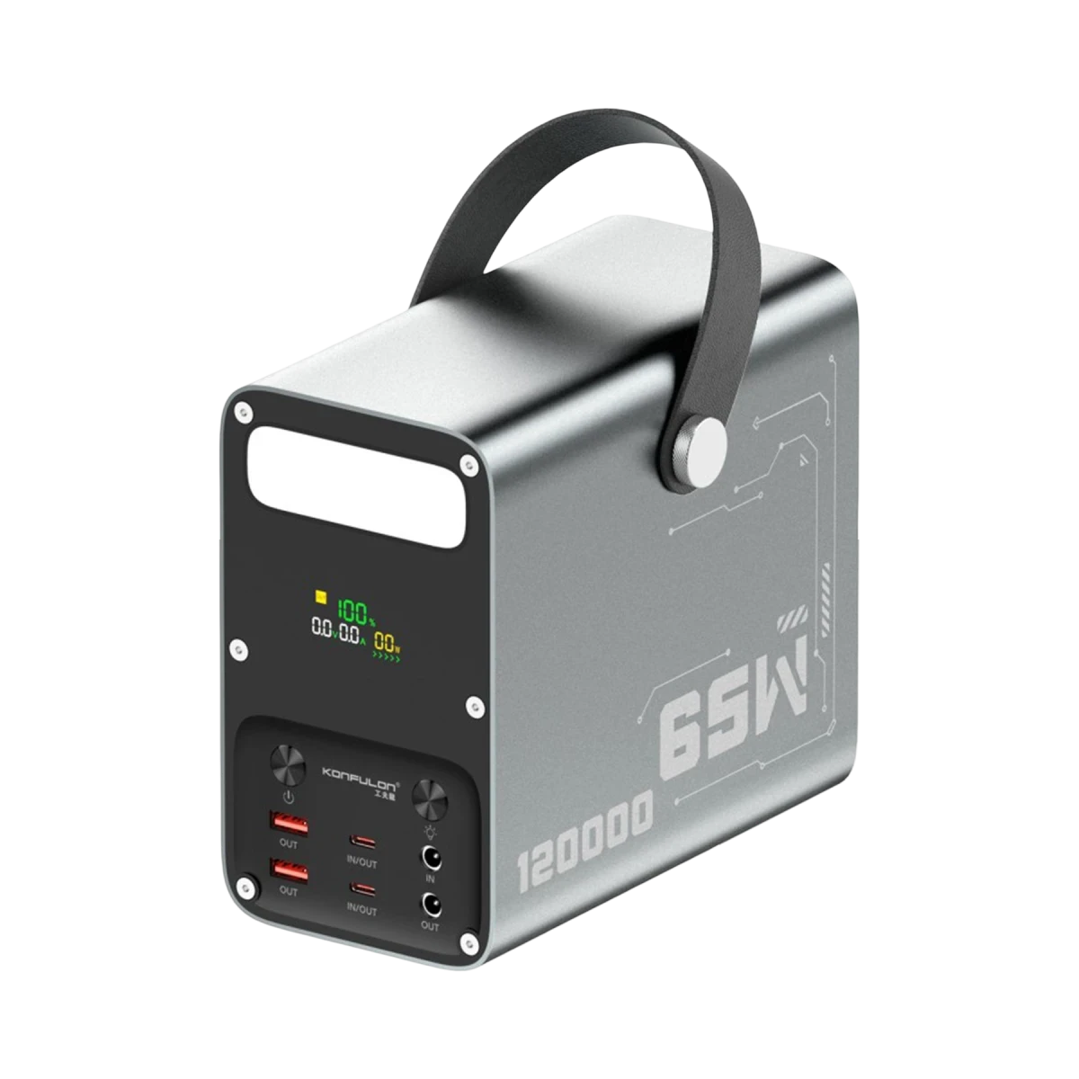 Konfulon A70Q 120.000 mAh 65W PD Hızlı Şarj Powerbank - Gri — görsel 8