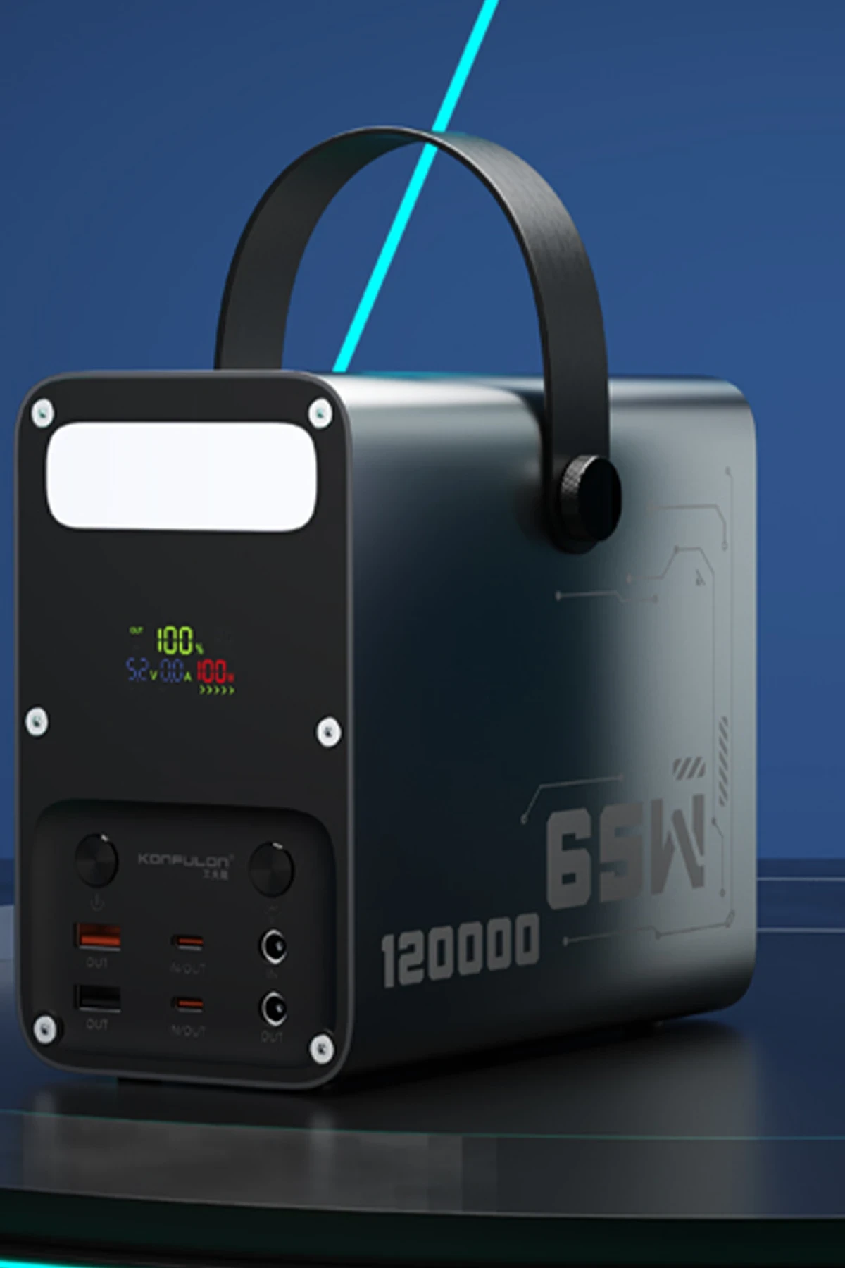 Konfulon A70Q 120.000 mAh 65W PD Hızlı Şarj Powerbank - Gri — görsel 5