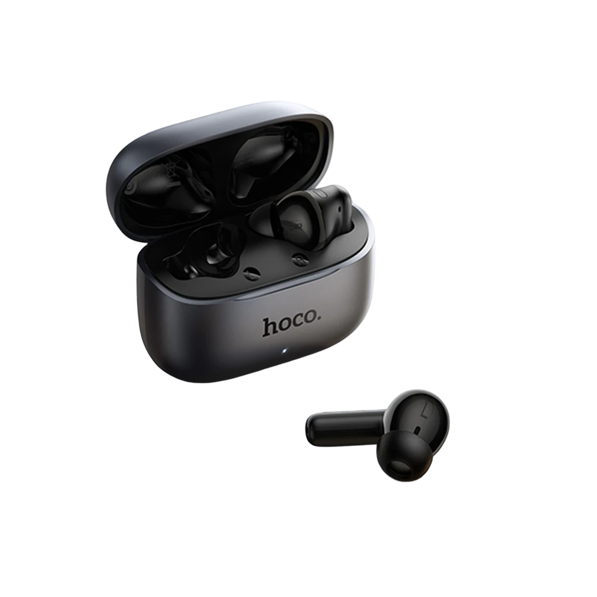 Hoco. EQ27 Fun Aktif Gürültü Engelleyici Özellikli Yapay Zeka Destekli Bluetooth 5.4 Kablosuz TWS Kulaklık  – Gri