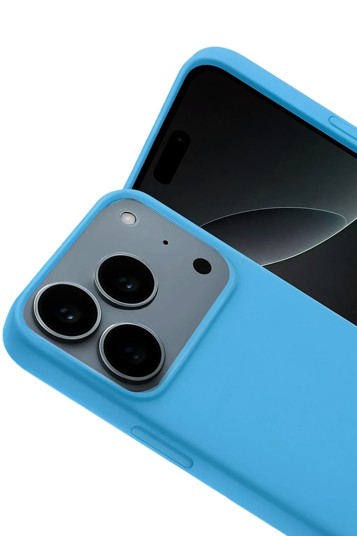 Newface Apple iPhone 17 Pro Nano içi Kadife Silikon - Mavi