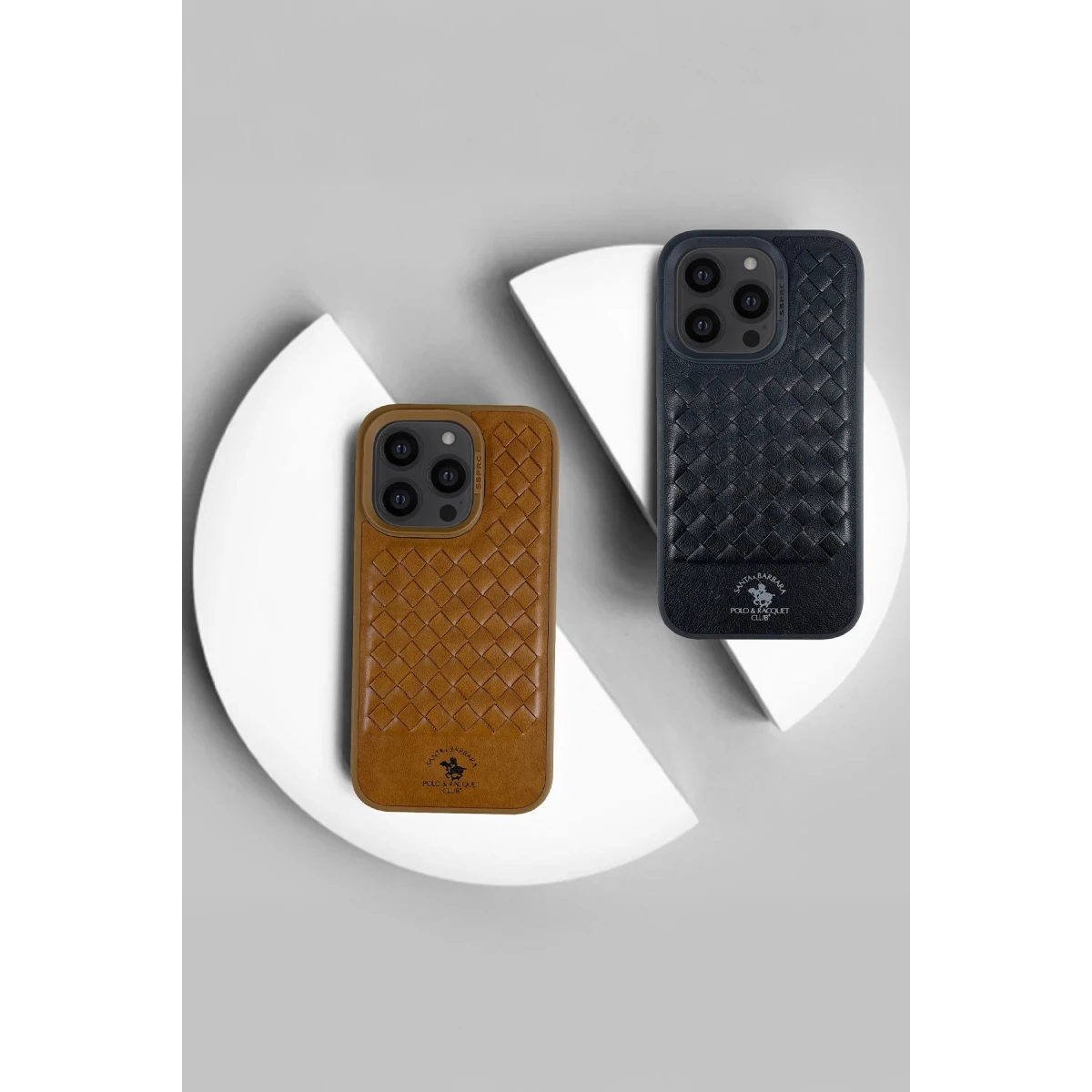 Santa Barbara Polo Racquet Club Apple iPhone 14 Pro Max Ravel Deri Kapak - Mor