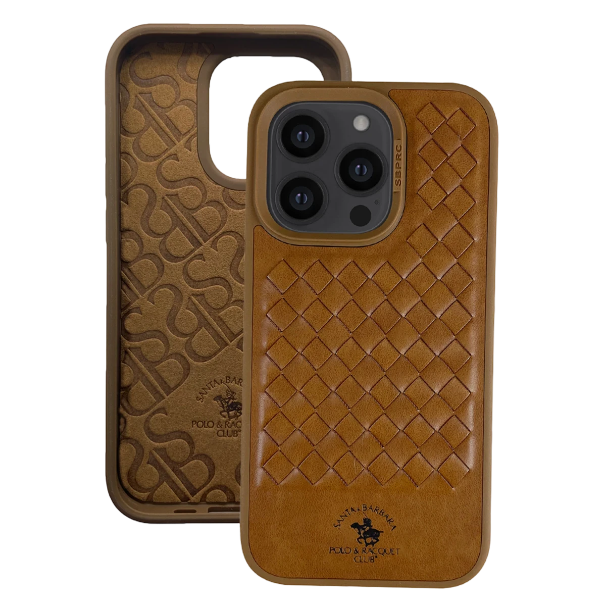 Santa Barbara Polo Racquet Club Apple iPhone 14 Pro Max Ravel Deri Kapak - Kahverengi