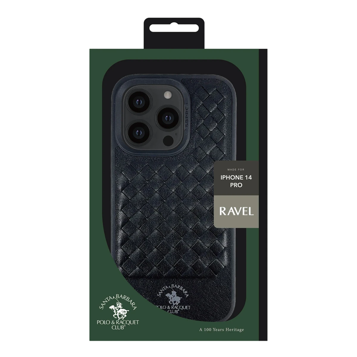 Santa Barbara Polo Racquet Club Apple iPhone 14 Pro Max Ravel Deri Kapak - Kahverengi