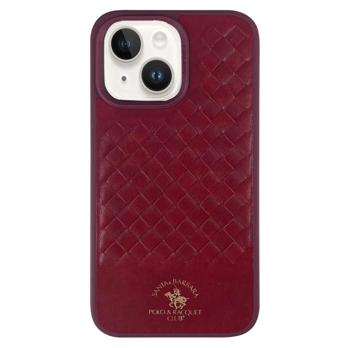 Santa Barbara Polo Racquet Club Apple iPhone 14 Ravel Deri Kapak - Kırmızı