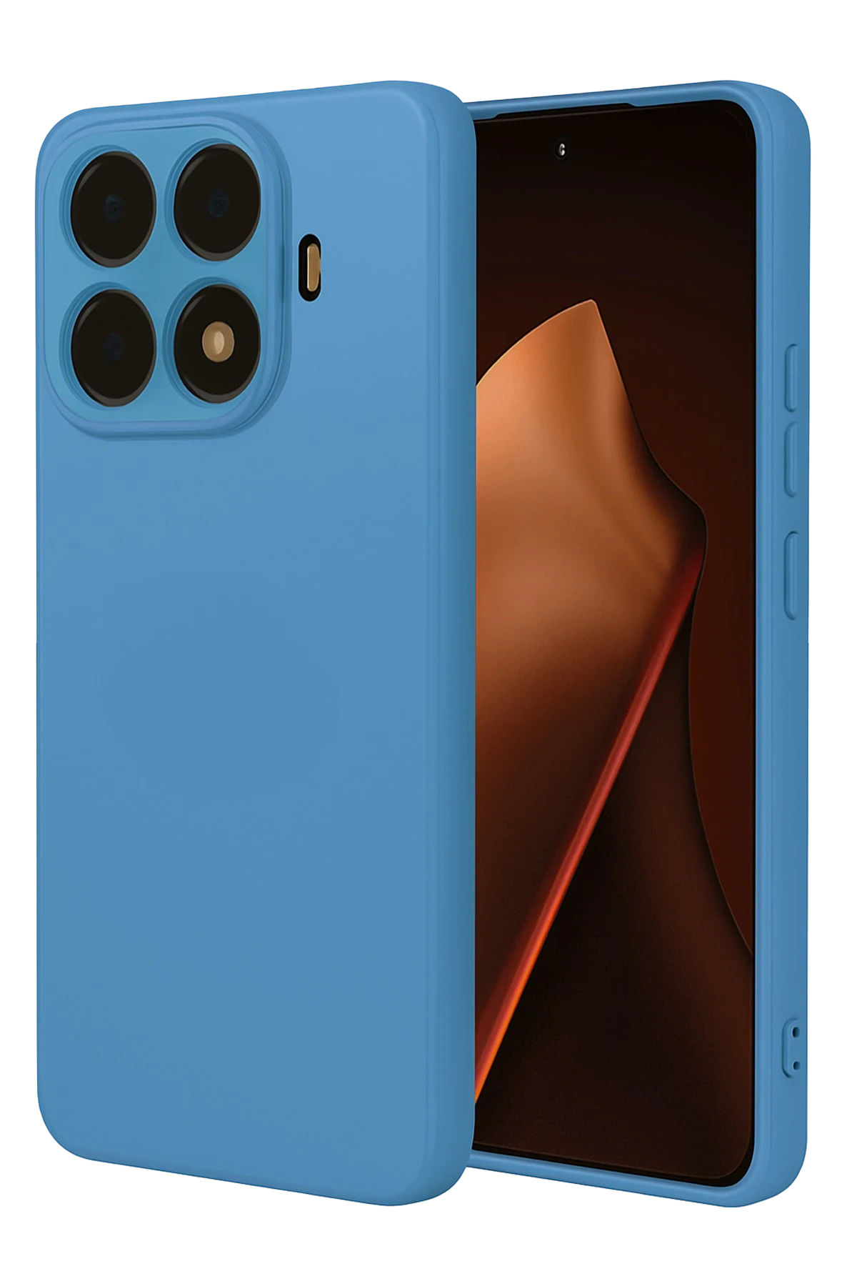 Newface Xiaomi Mi 15T Pro Nano içi Kadife Silikon - Mavi