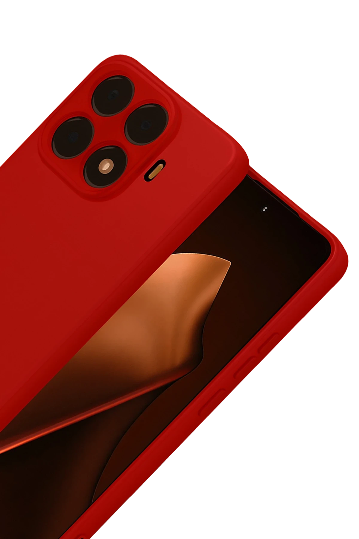 Newface Xiaomi Mi 15T Pro Nano içi Kadife Silikon - Kırmızı