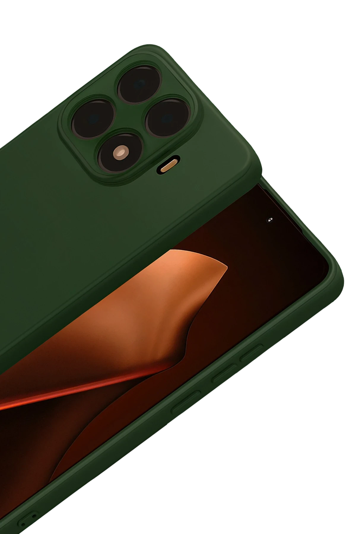 Newface Xiaomi Mi 15T Pro Nano içi Kadife Silikon - Koyu Yeşil