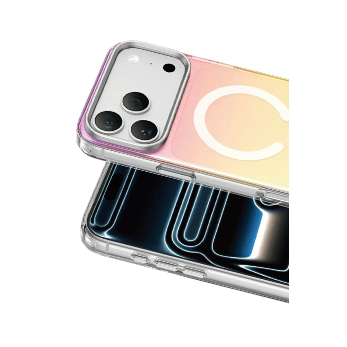 Keephone Apple iPhone 18 Pro Max/17 Pro Max Rainbow Magsafe Kapak - Gri