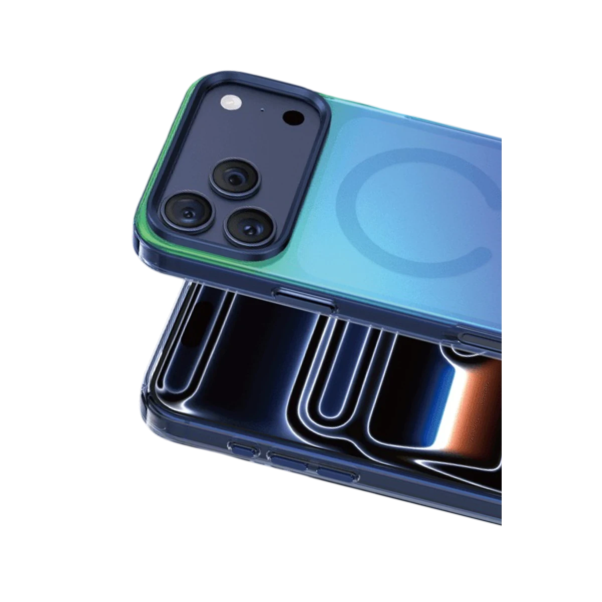 Keephone Apple iPhone 18 Pro Max/17 Pro Max Rainbow Magsafe Kapak - Mavi