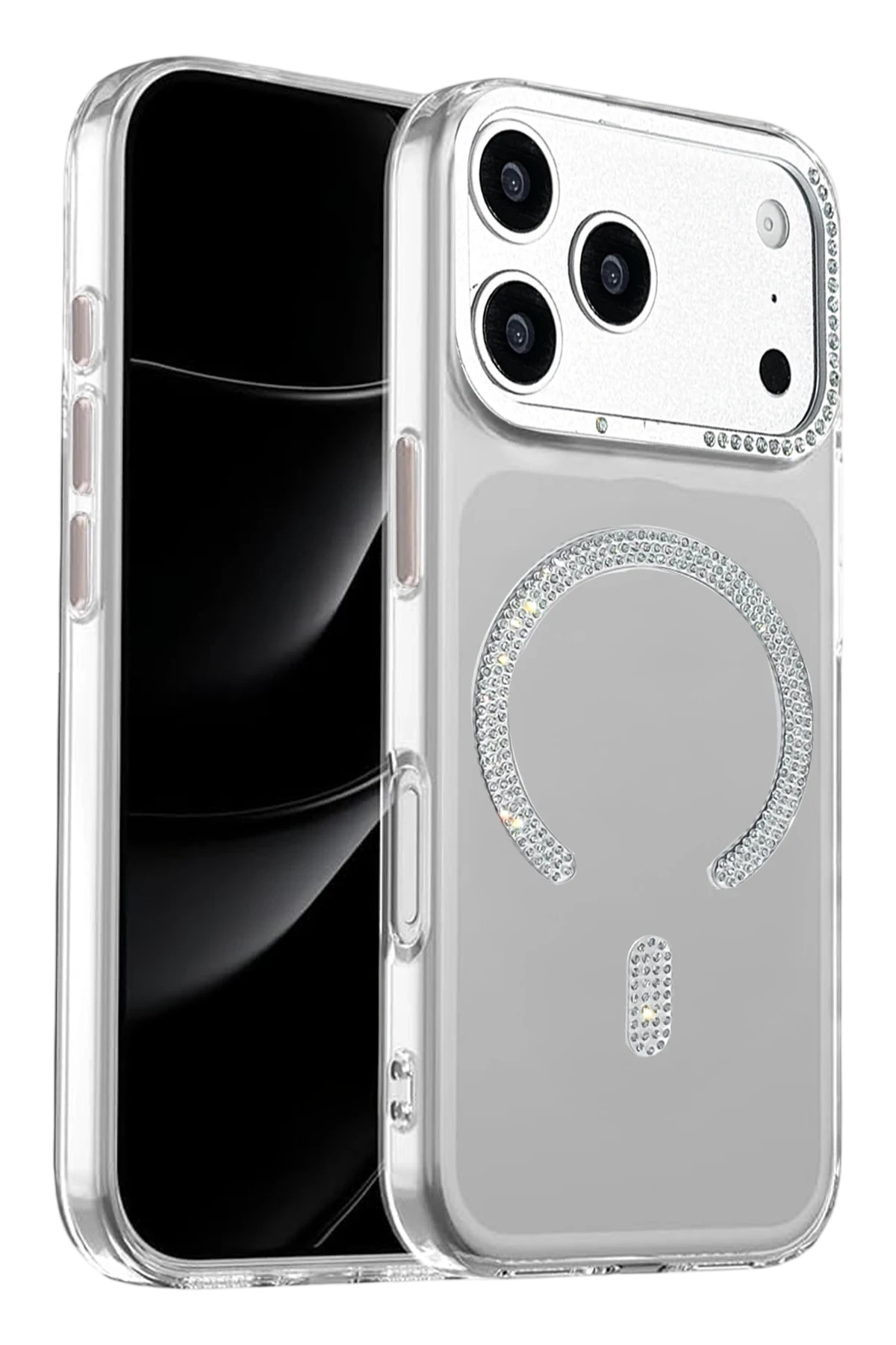 Joko Apple iPhone 17 Pro Tash Diamond Magsafe Kapak - Beyaz