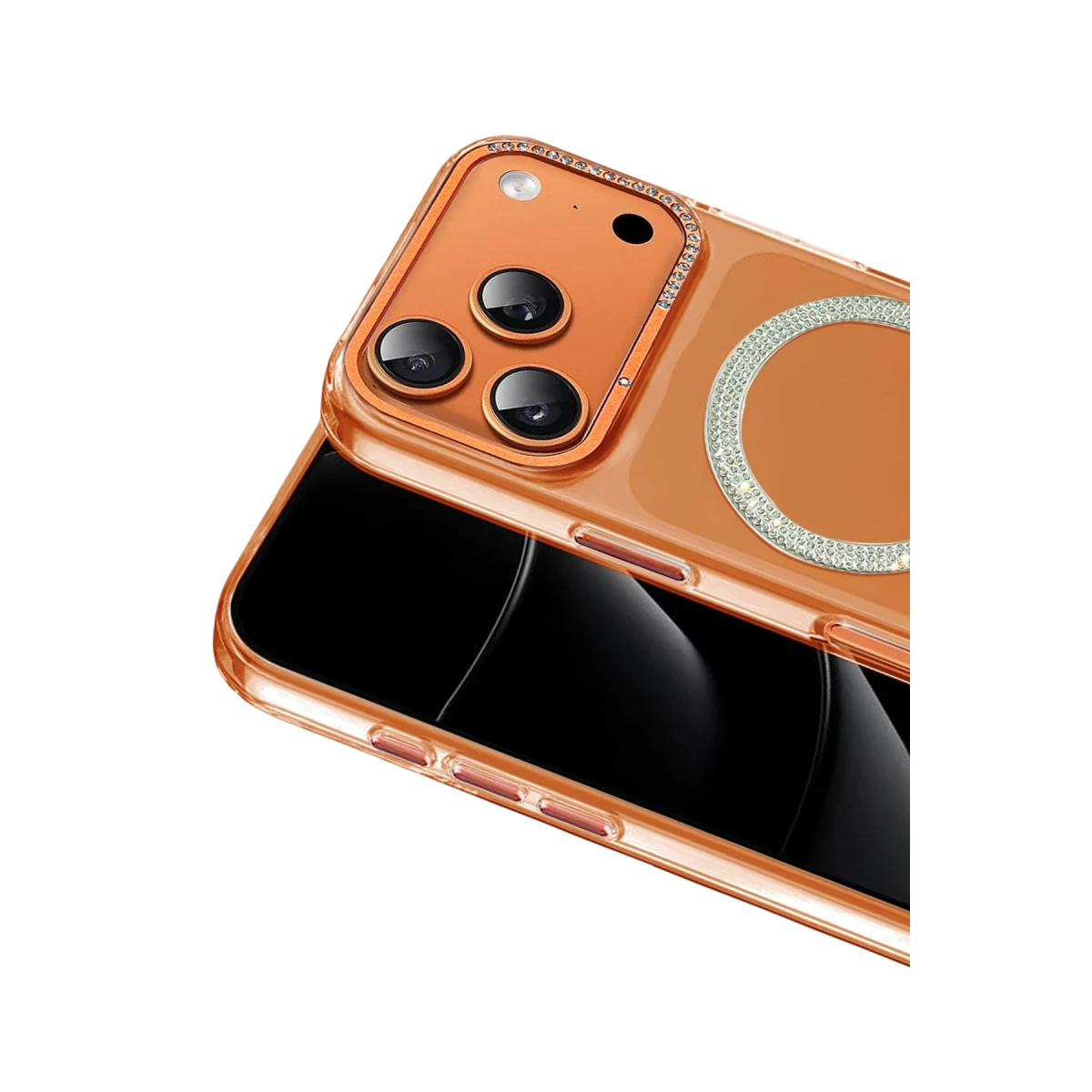 Joko Apple iPhone 17 Pro Tash Diamond Magsafe Kapak - Turuncu