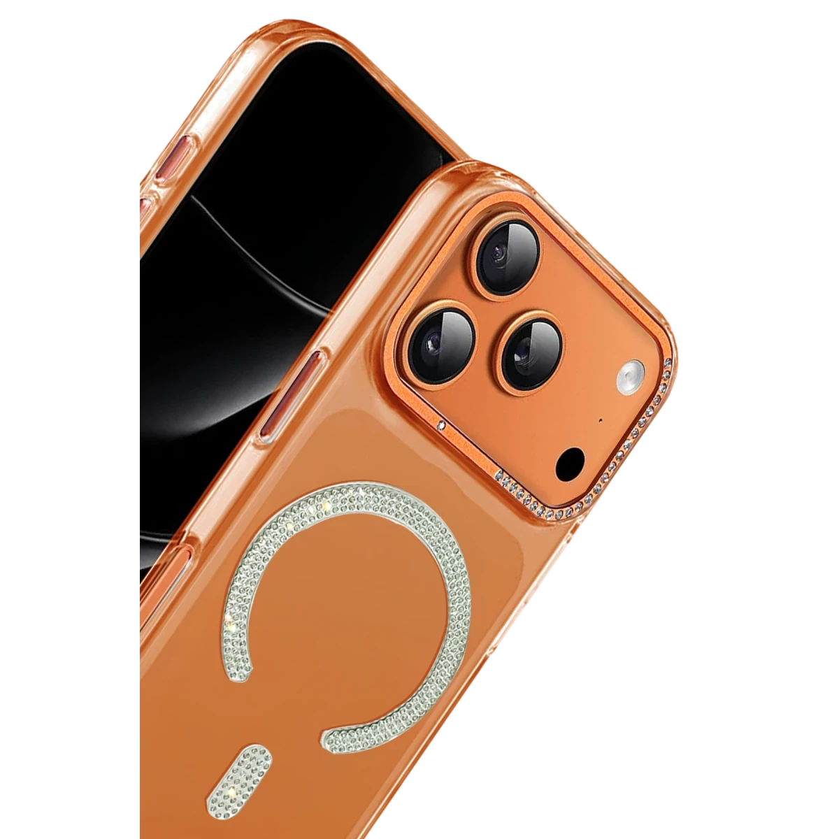 Joko Apple iPhone 17 Pro Tash Diamond Magsafe Kapak - Turuncu