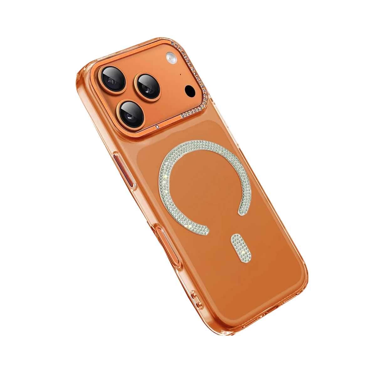 Joko Apple iPhone 17 Pro Tash Diamond Magsafe Kapak - Turuncu