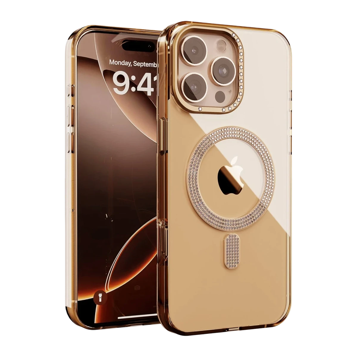 Joko Apple iPhone 16 Pro Max Tash Diamond Magsafe Kapak - Gold