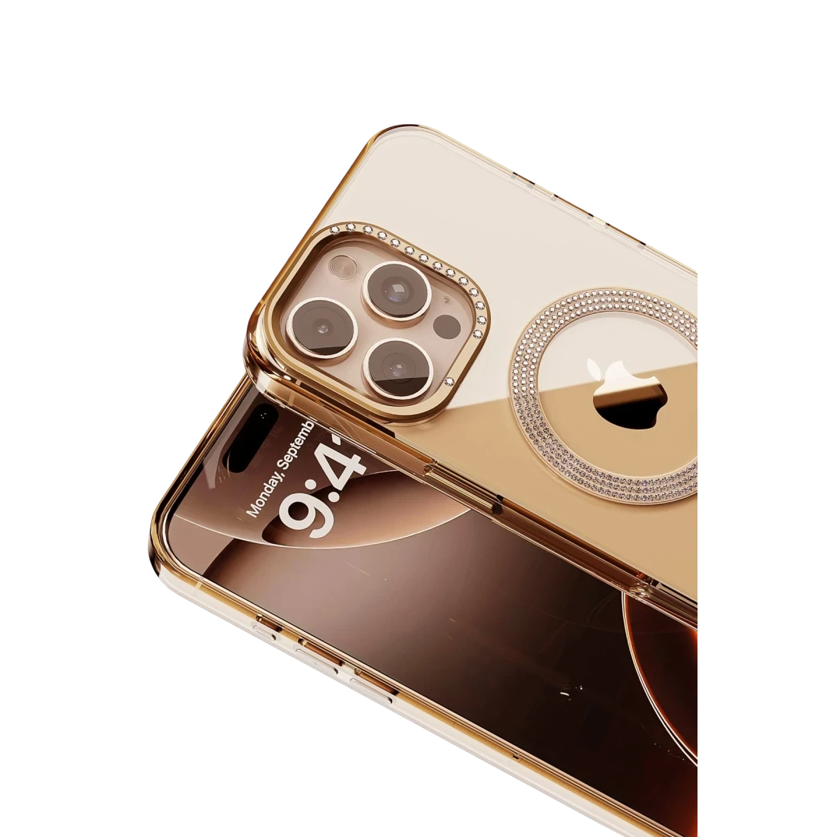Joko Apple iPhone 16 Pro Max Tash Diamond Magsafe Kapak - Gold