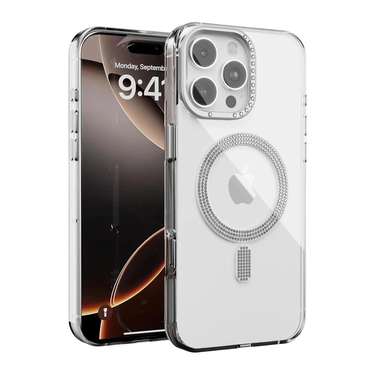 Joko Apple iPhone 16 Pro Max Tash Diamond Magsafe Kapak - Beyaz — görsel 4