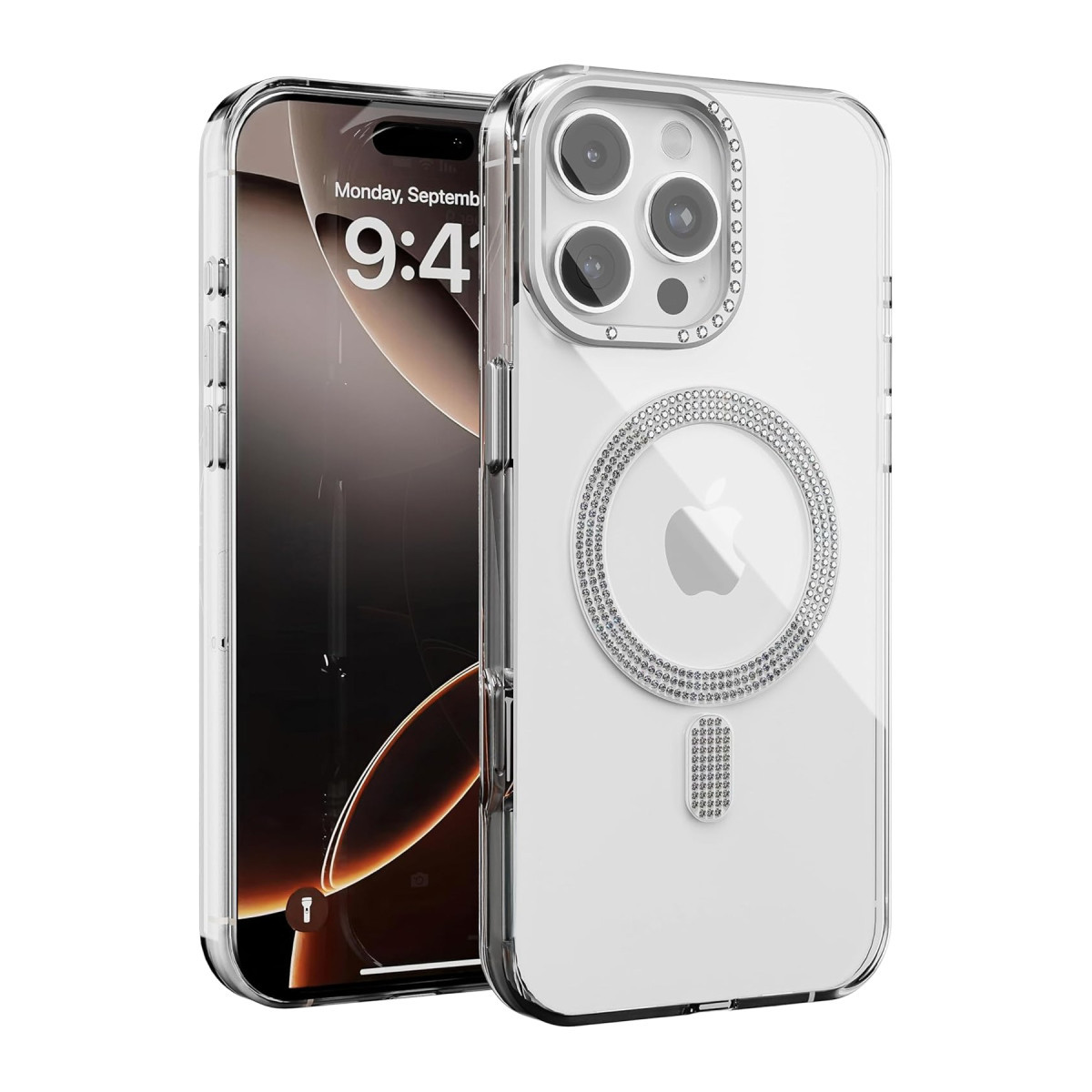 Joko Apple iPhone 16 Pro Max Tash Diamond Magsafe Kapak - Beyaz — görsel 7