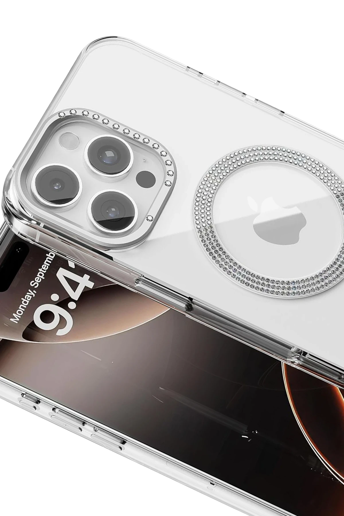 Joko Apple iPhone 16 Pro Max Tash Diamond Magsafe Kapak - Beyaz — görsel 2