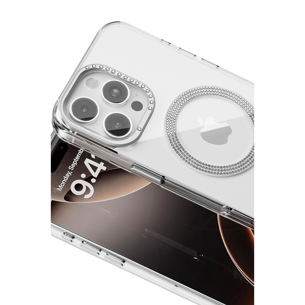 Joko Apple iPhone 16 Pro Max Tash Diamond Magsafe Kapak - Beyaz — görsel 8