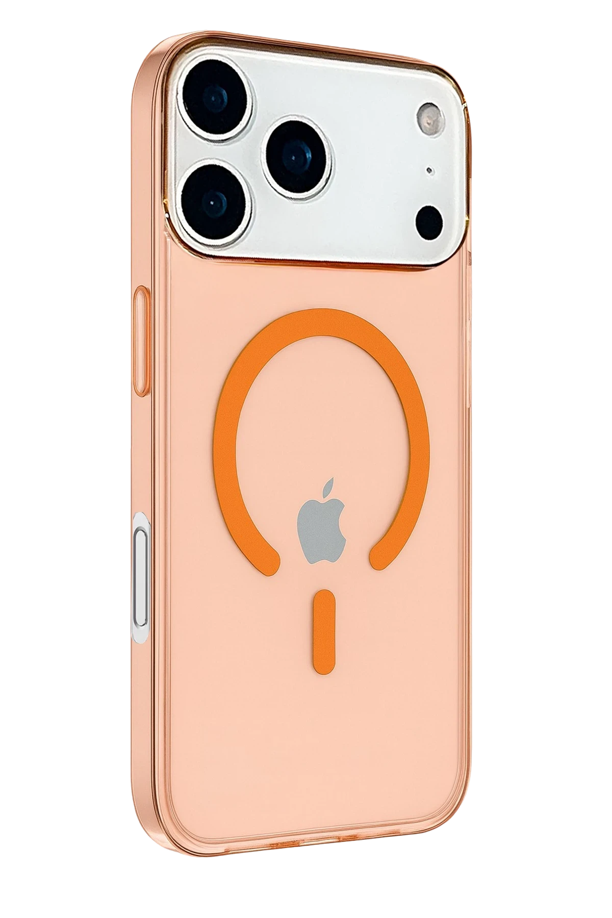 Newface iPhone 17 Pro Max Kılıf Pc Real Magsafe Kapak - Turuncu