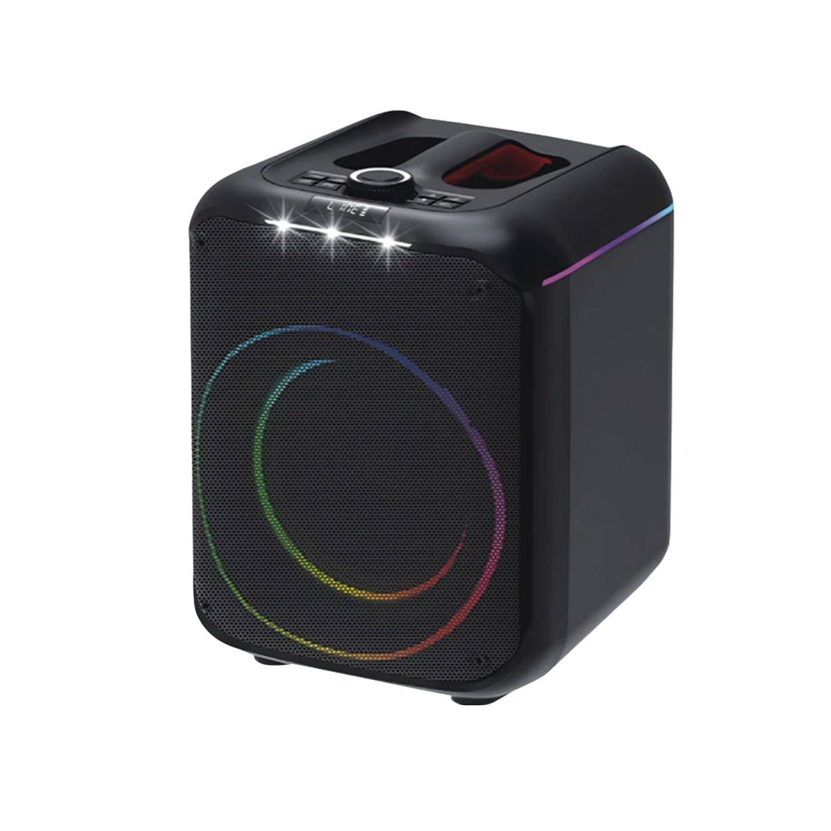 Konfulon F39 25W Sürücülü RGB Işıklı 2 Adet Mikrofonlu Bluetooth 5.3 Kablosuz Hoparlör – Siyah — görsel 9