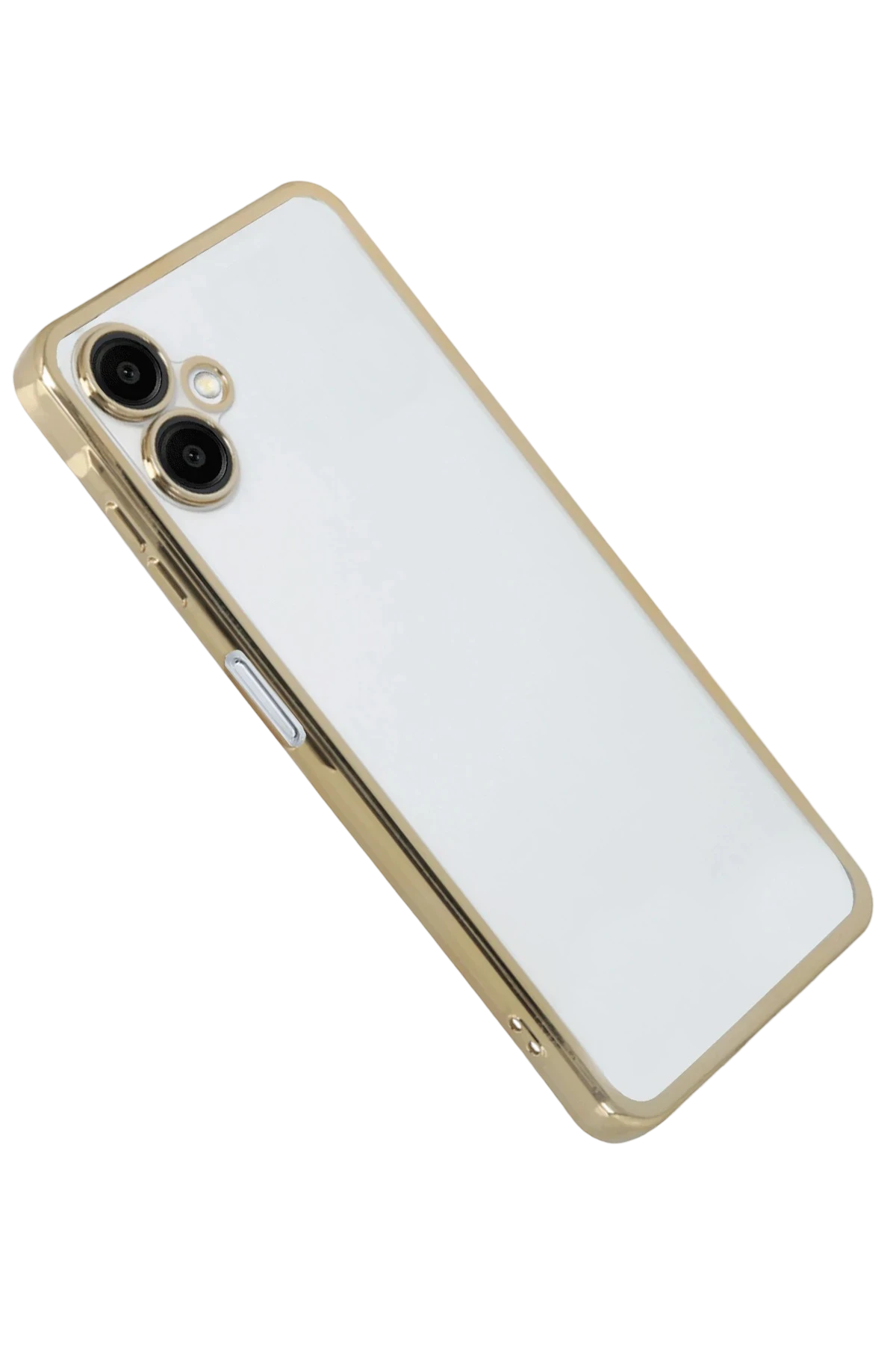 Newface Samsung Galaxy A07 4G Razer Lensli Silikon - Gold