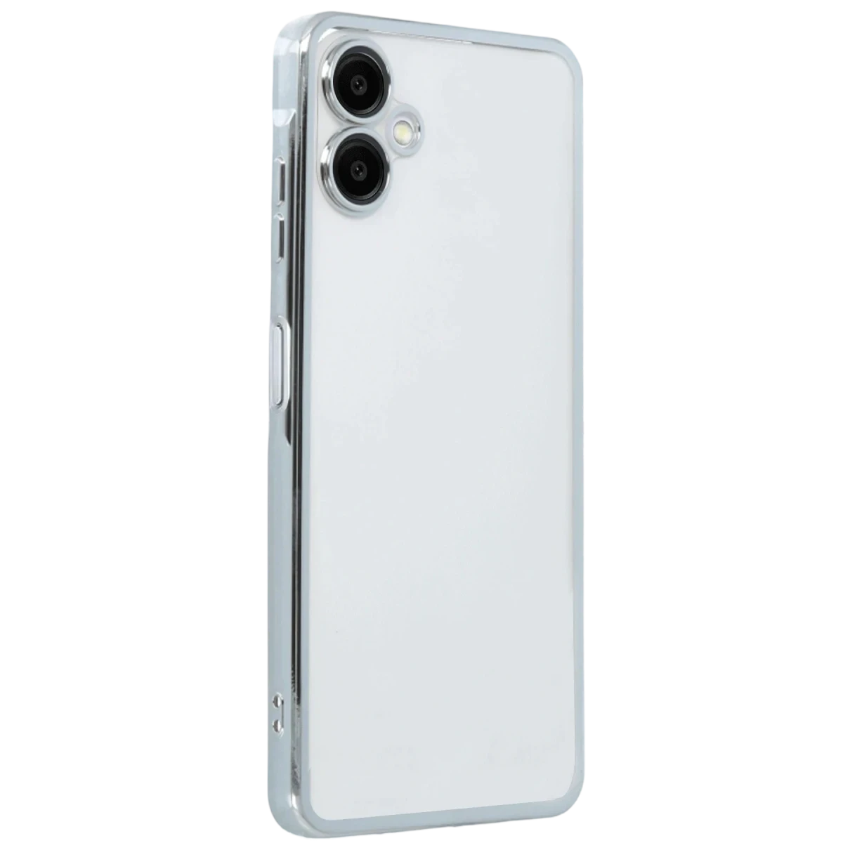 Newface Samsung Galaxy A07 4G Razer Lensli Silikon - Gümüş