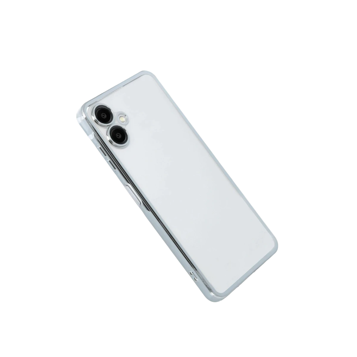 Newface Samsung Galaxy A07 4G Razer Lensli Silikon - Gümüş
