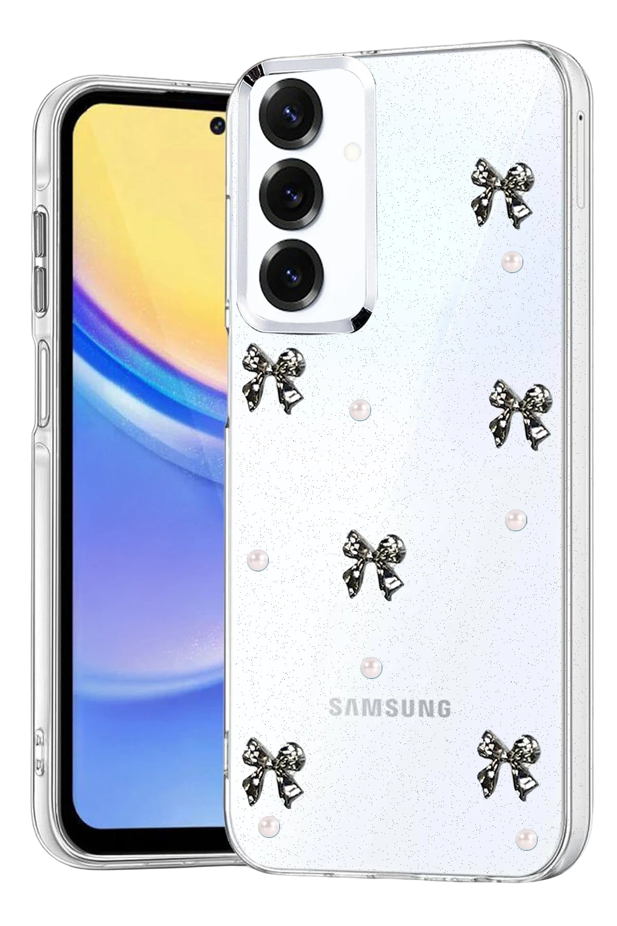 Newface Samsung Galaxy A34 5G Fiyonk Desenli Kapak - Desen 8