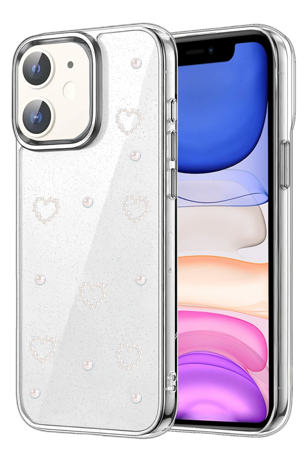 Newface Apple iPhone 12 Fiyonk Desenli Kapak - Desen 10