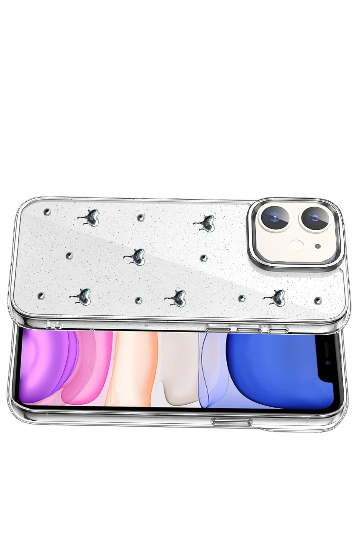 Newface Apple iPhone 12 Fiyonk Desenli Kapak - Desen 1 — görsel 3