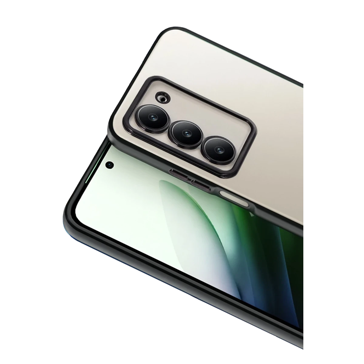 Newface Xiaomi Redmi 15 4G Razer Lensli Silikon - Siyah