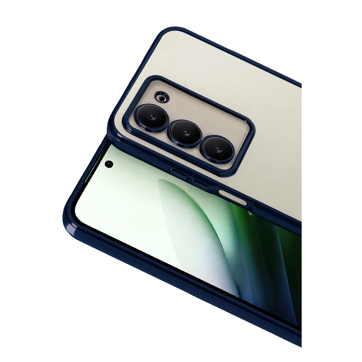 Newface Xiaomi Redmi 15 4G Razer Lensli Silikon - Lacivert