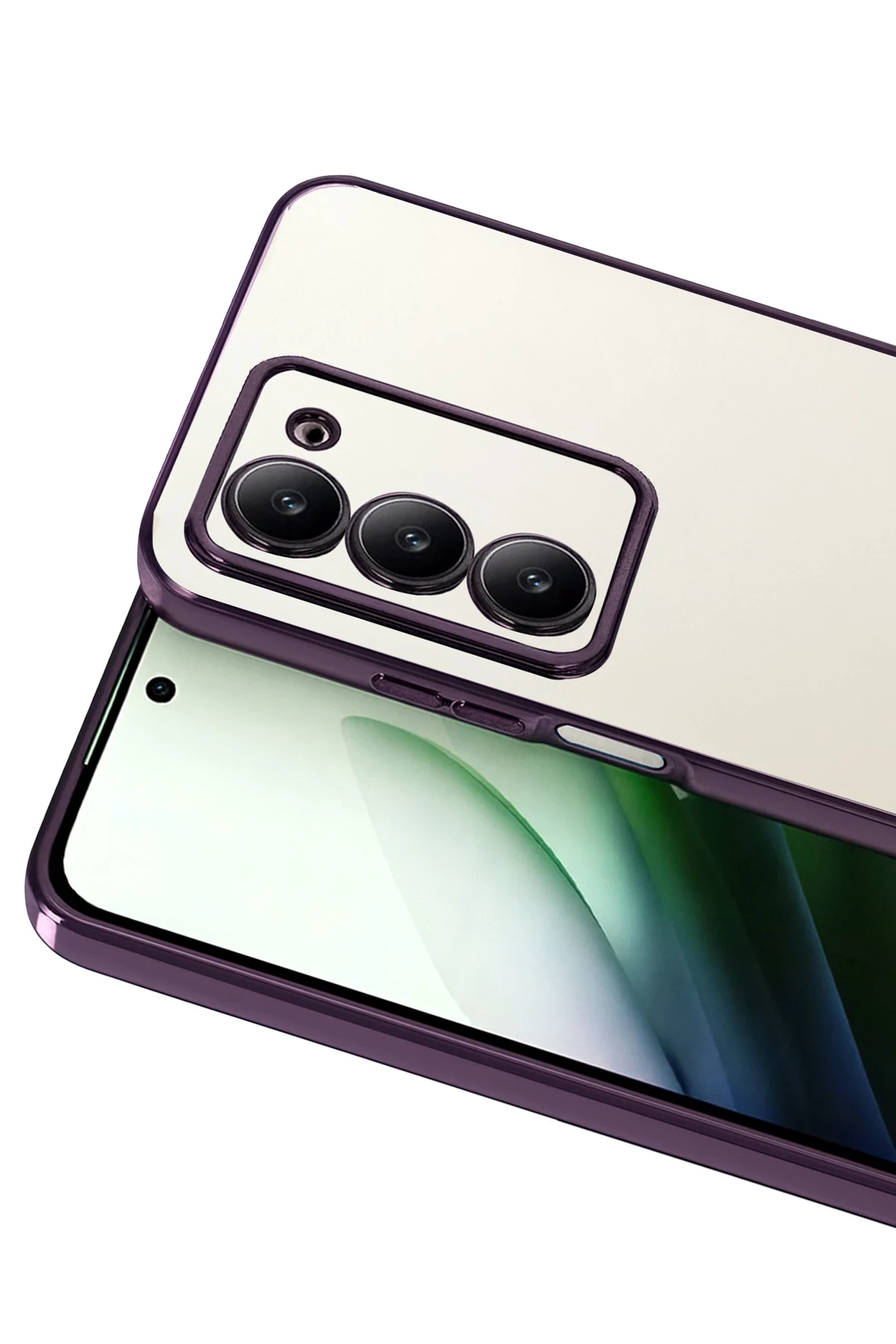 Newface Xiaomi Redmi 15 4G Razer Lensli Silikon - Mor