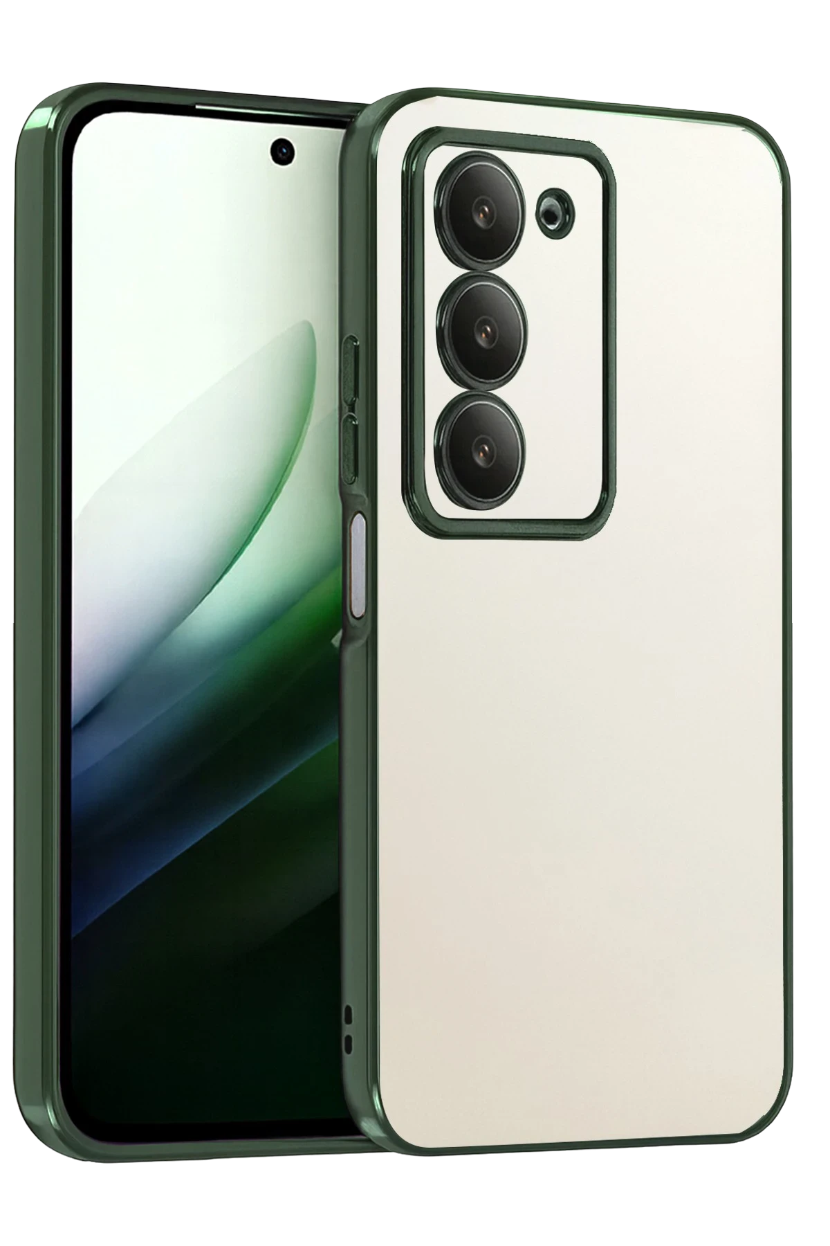 Newface Xiaomi Redmi 15 4G Razer Lensli Silikon - Yeşil