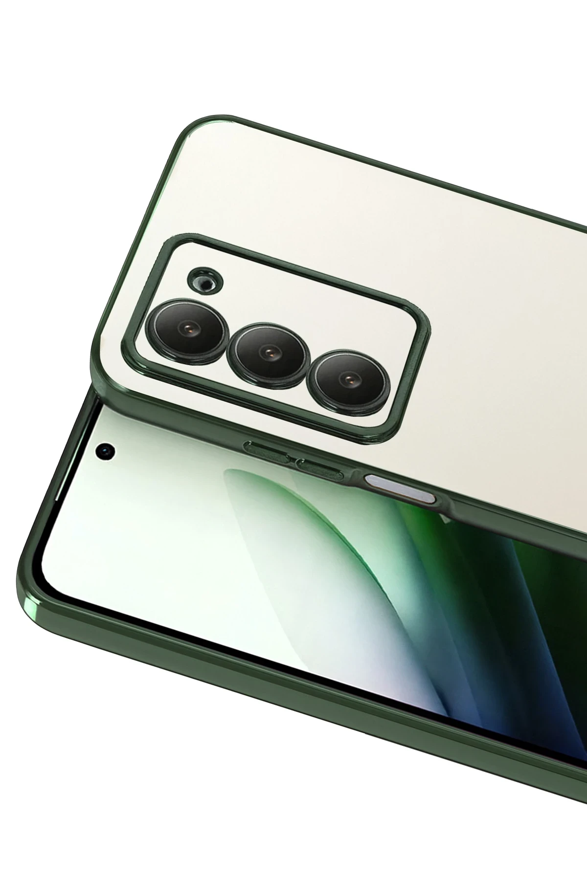 Newface Xiaomi Redmi 15 4G Razer Lensli Silikon - Yeşil
