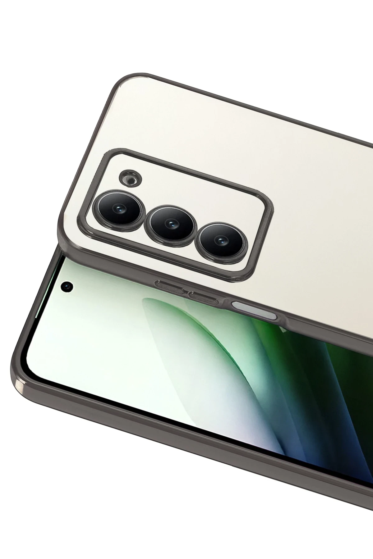 Newface Xiaomi Redmi 15 4G Razer Lensli Silikon - Titan Gri