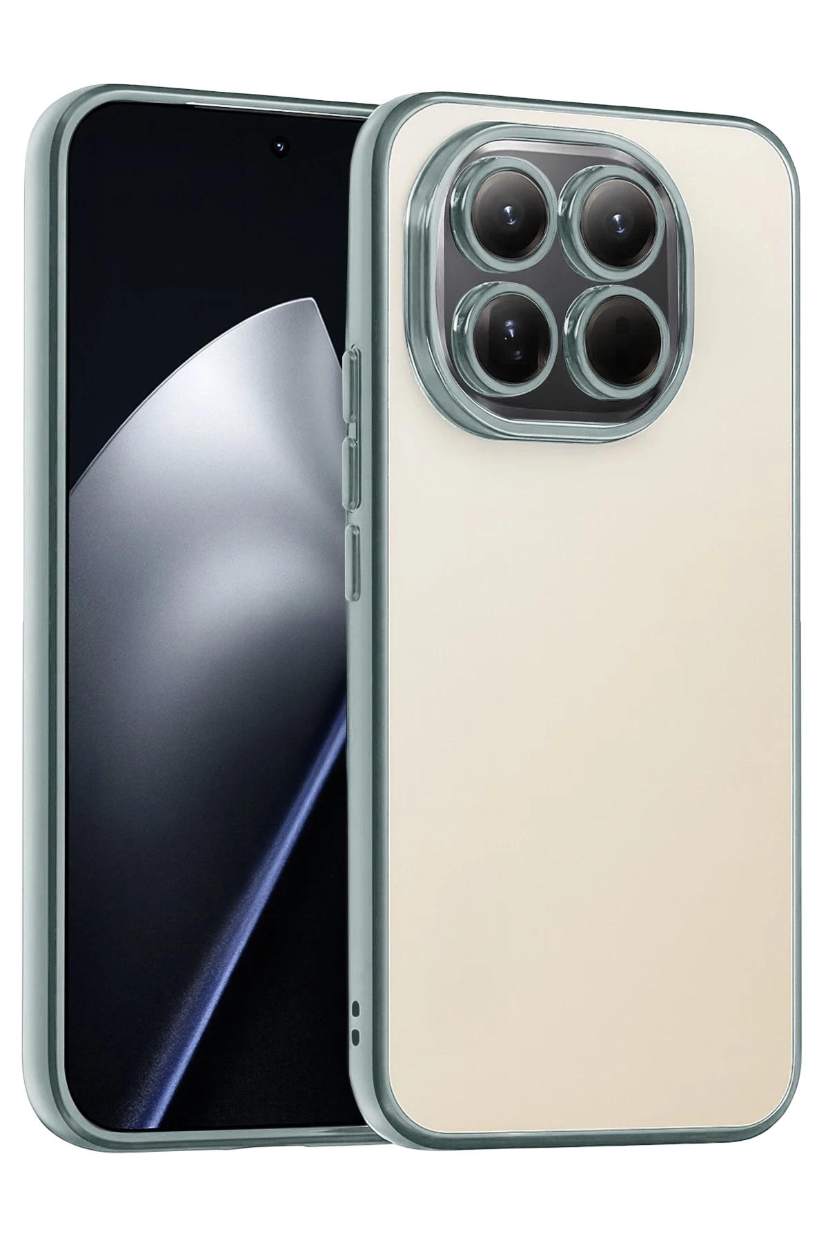 Newface Xiaomi Mi 15T Razer Lensli Silikon - Gümüş
