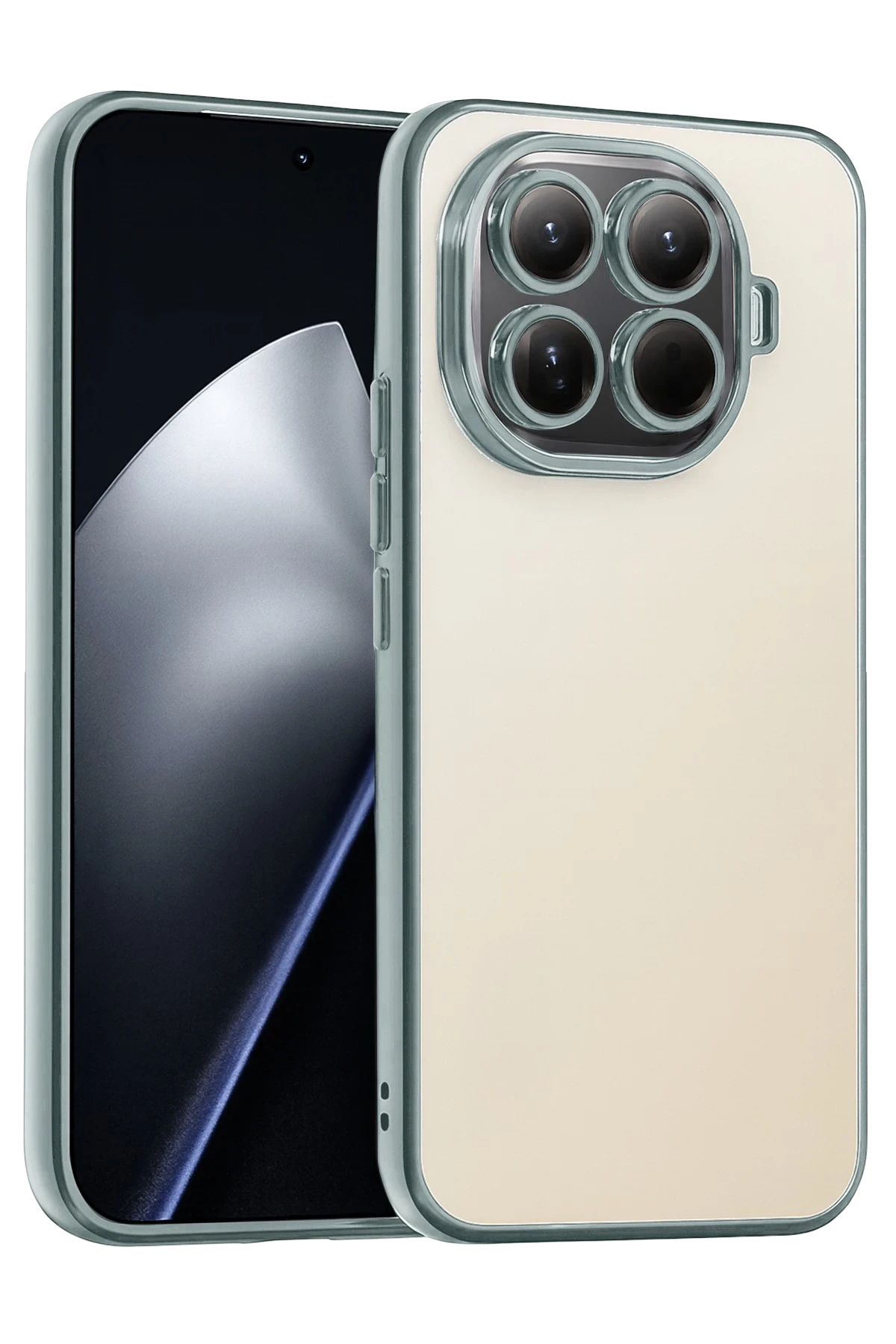 Newface Xiaomi Mi 15T Pro Razer Lensli Silikon - Gümüş