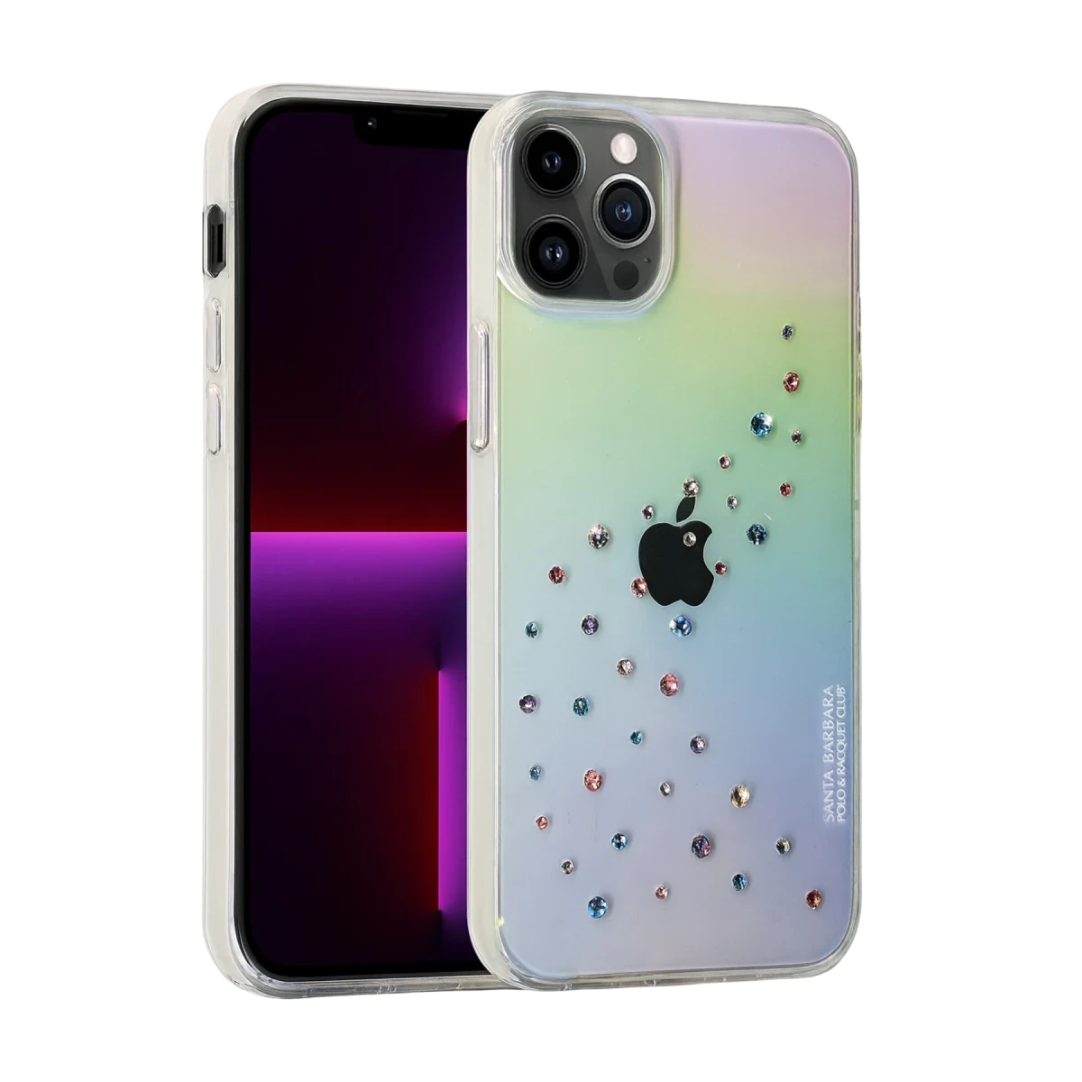 Santa Barbara Polo Racquet Club Apple iPhone 13 Pro Max Adela Kapak - Rainbow