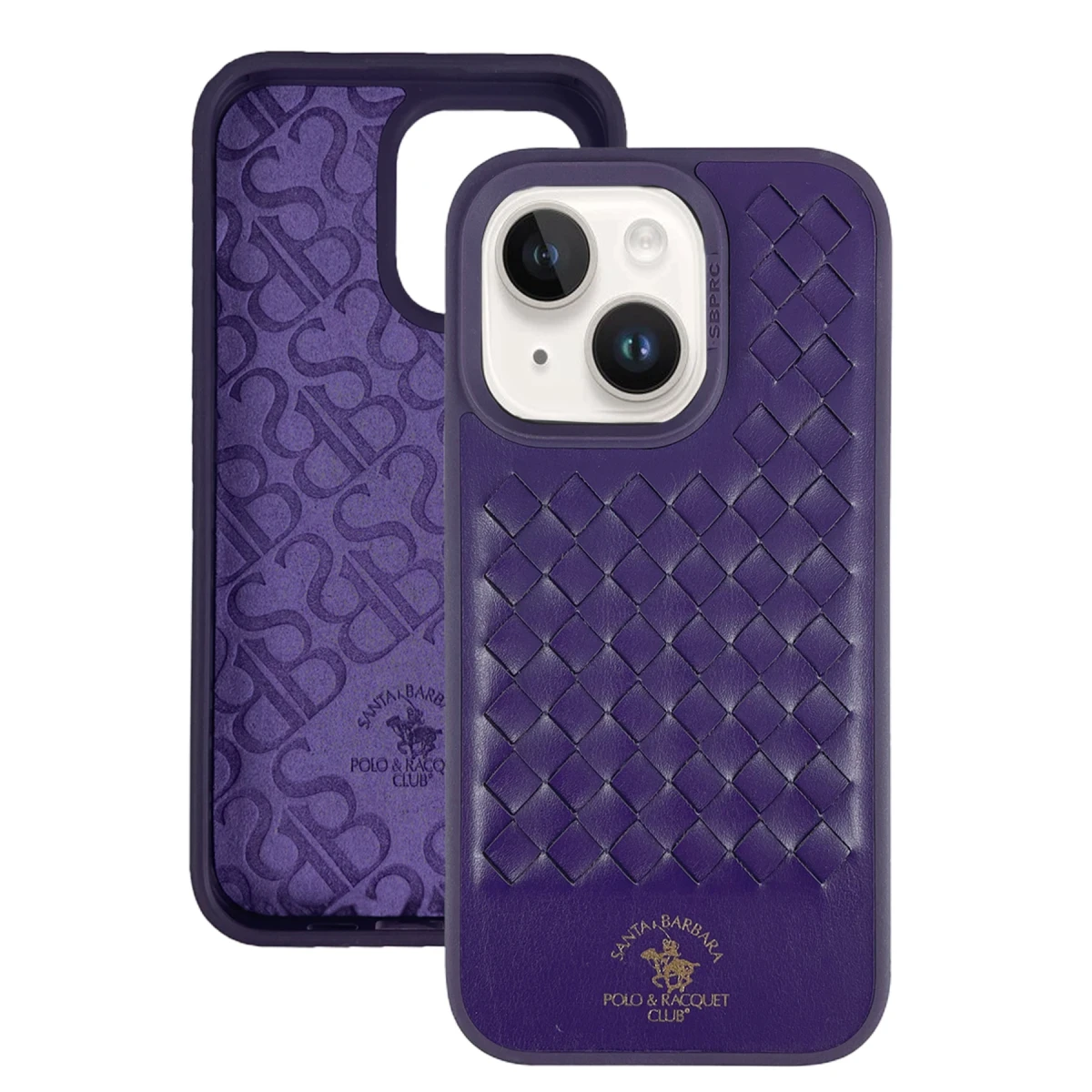 Santa Barbara Polo Racquet Club Apple iPhone 13 Ravel Deri Kapak - Lacivert