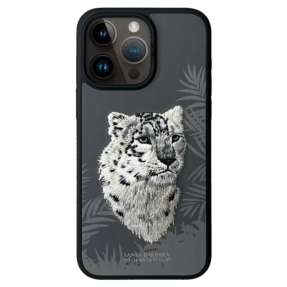 Santa Barbara Polo Racquet Club Apple iPhone 13 Pro Savanna Kapak - Snow Leopard Gri