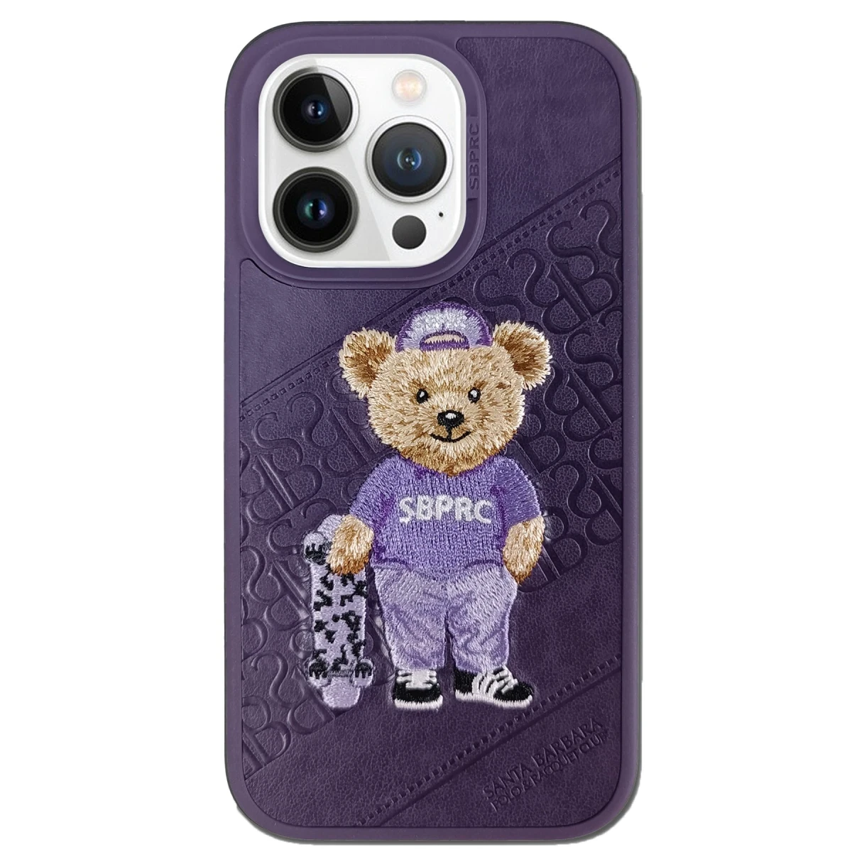 Santa Barbara Polo Racquet Club Apple iPhone 13 Pro Max Crete Deri Kapak - Mor