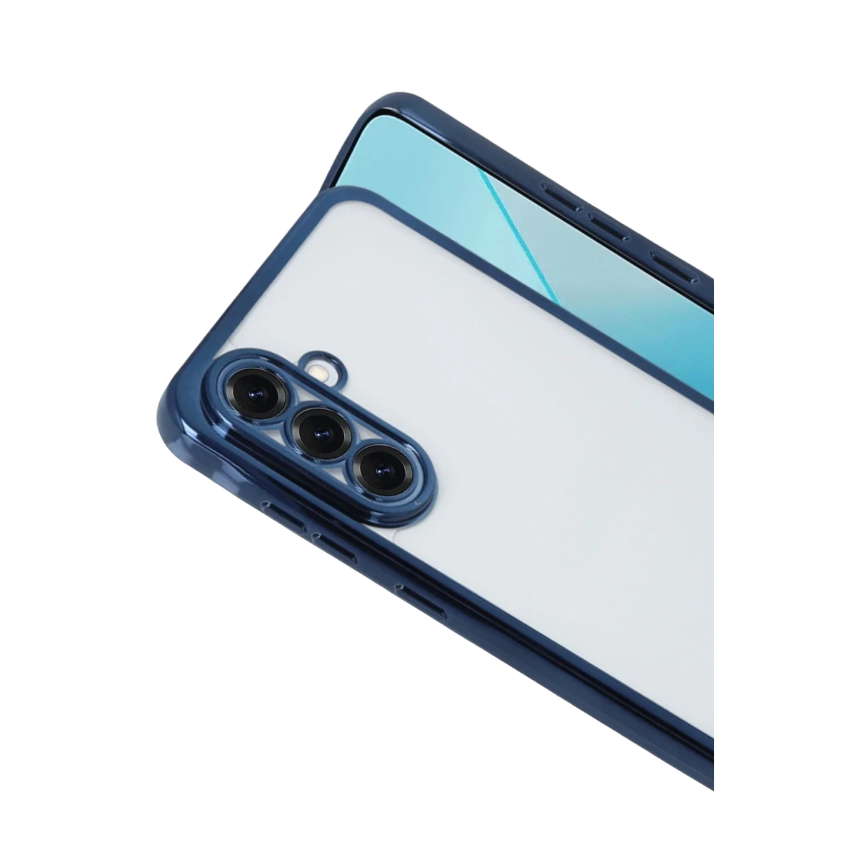 Newface Samsung Galaxy A17 5G Razer Lensli Silikon - Lacivert