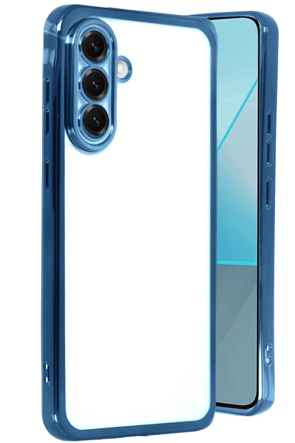 Newface Samsung Galaxy A17 5G Razer Lensli Silikon - Açık Mavi